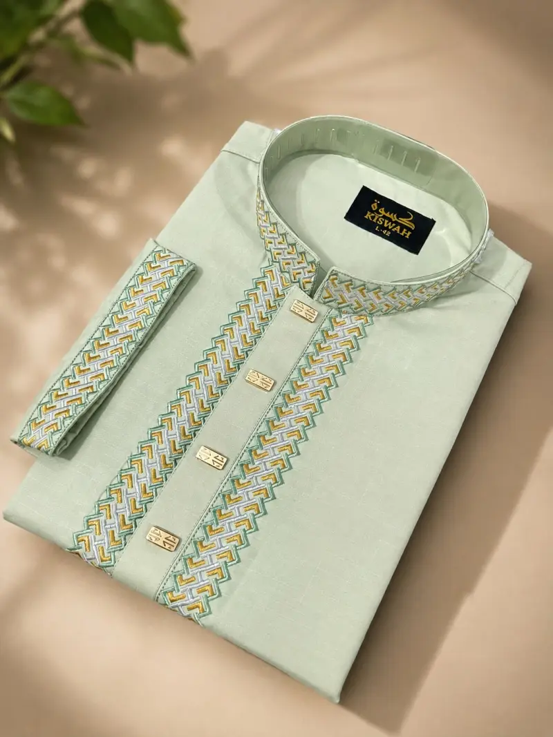 Cotton fabrics embroidery Punjabi